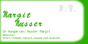 margit nusser business card